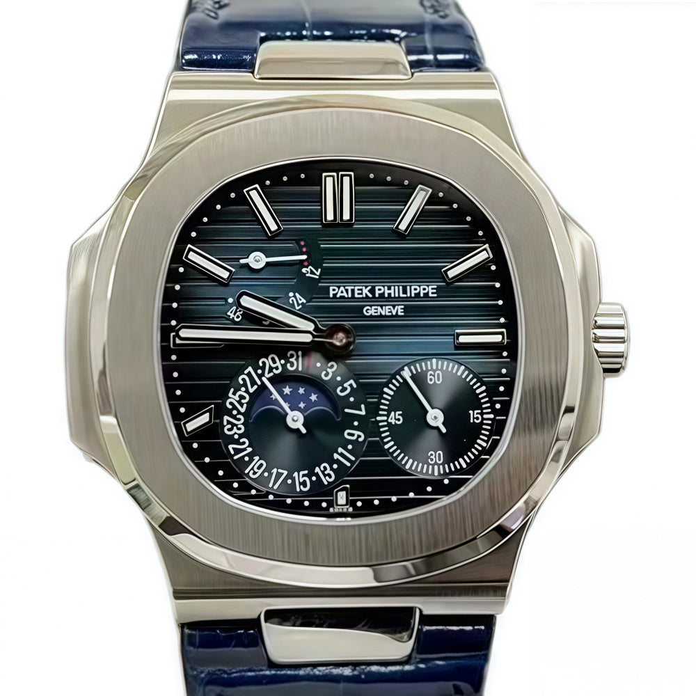 Patek Philippe Nautilus watch size 40 - blue strap