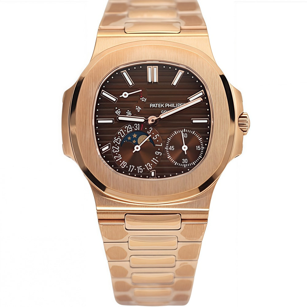 Patek Philippe Nautilus Annual Calendar Rose Gold Brown Dial 5712/1R-001