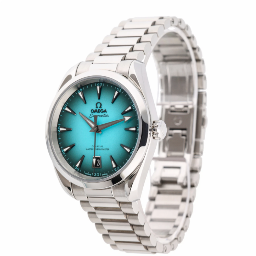 Omega Seamaster Aqua Terra 220.10.38.20.03.005 with 38mm Steel case and Tiffa