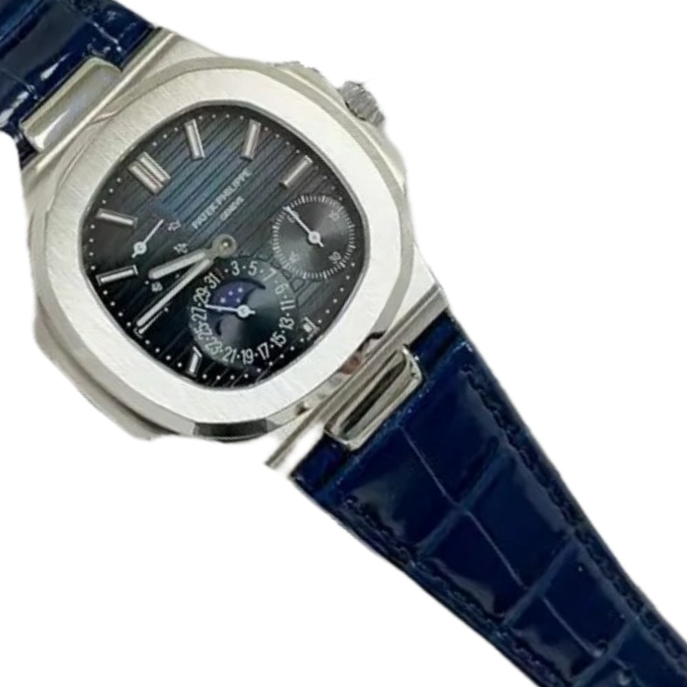 Patek Philippe Nautilus watch size 40 - blue strap