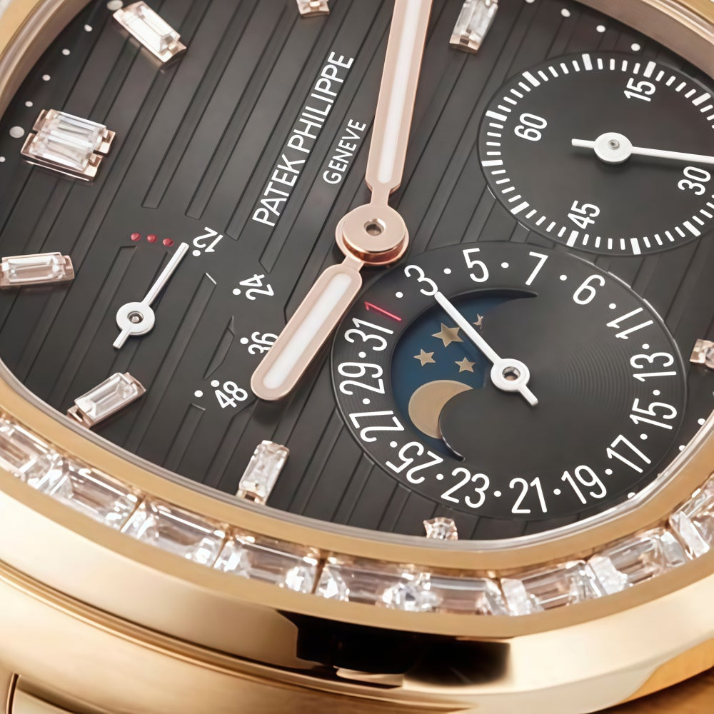 Patek Philippe Nautilus 5724R-001 Diamond Set Timetable Watch