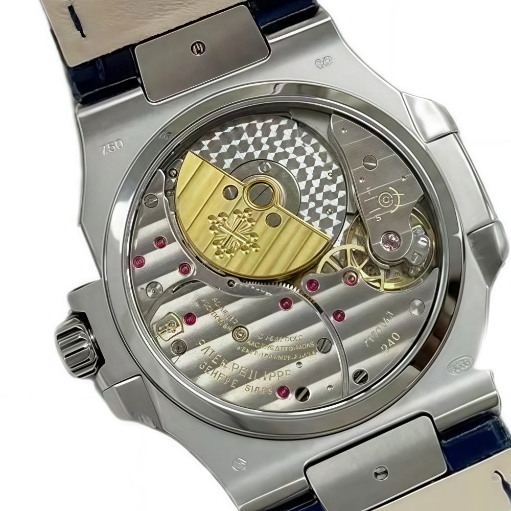 Patek Philippe Nautilus watch size 40 - blue strap