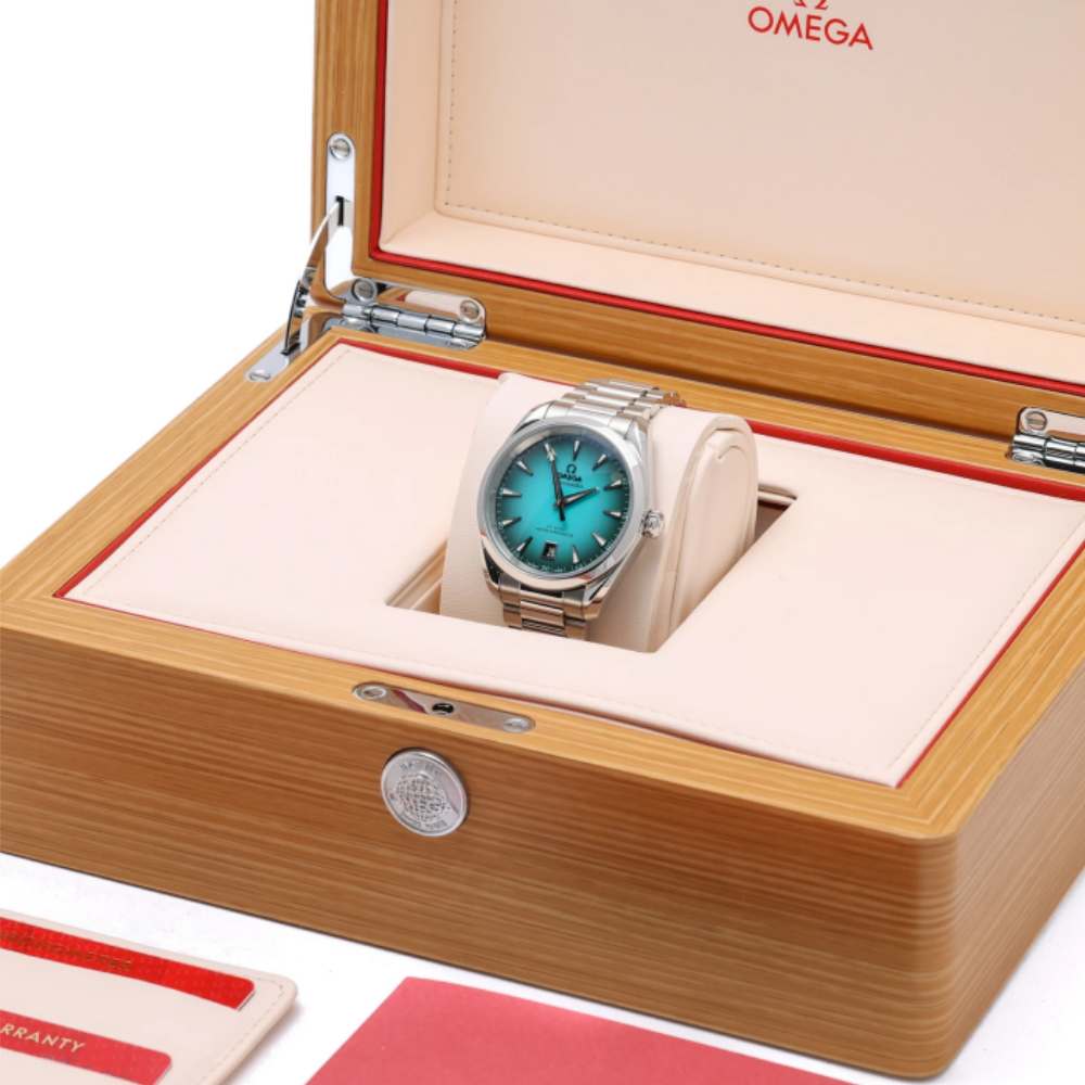 Omega Seamaster Aqua Terra 220.10.38.20.03.005 with 38mm Steel case and Tiffa