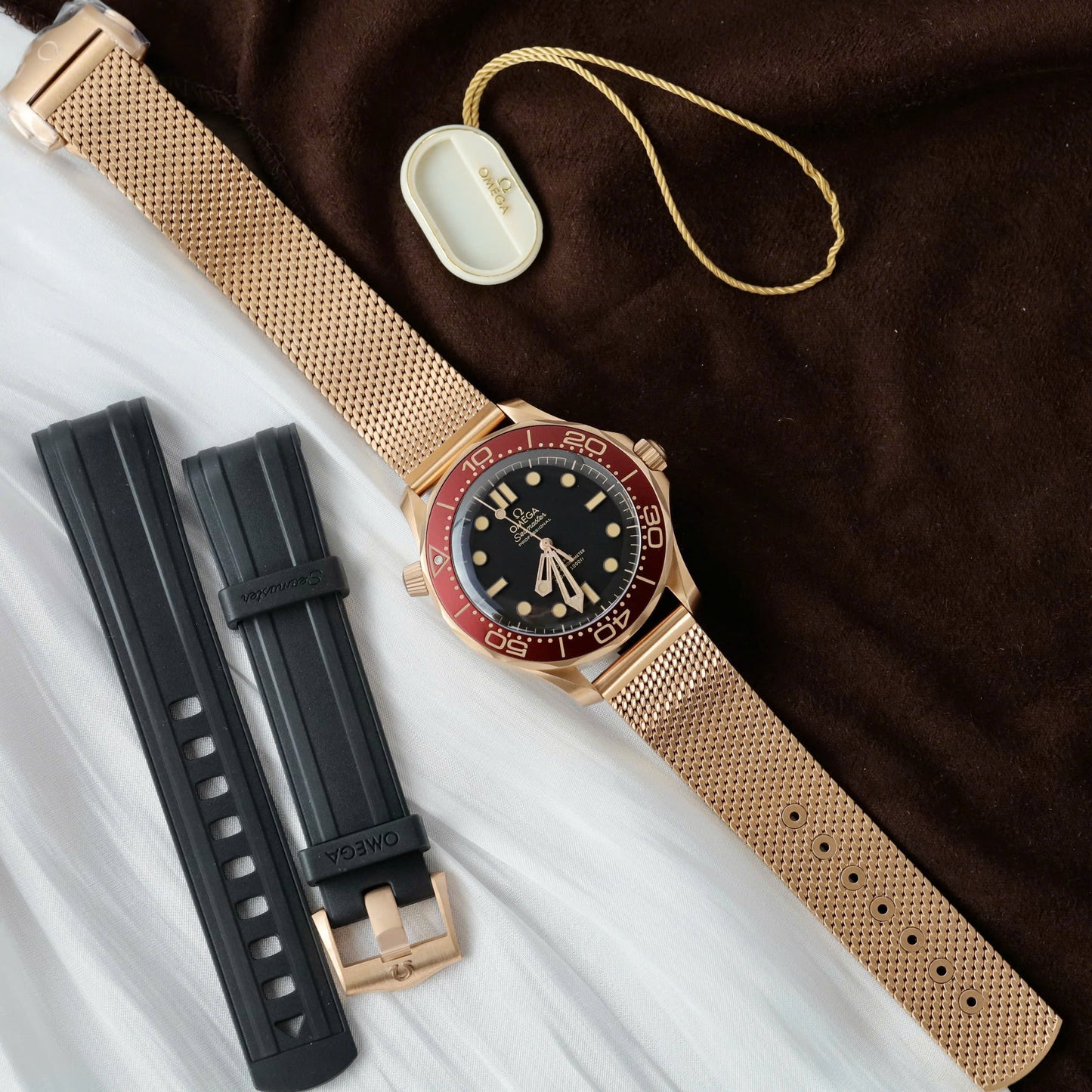 Omega Seamaster Diver Watch 300M Bronze Gold Rep 11 Pink Gold Plated Workshop VS 42mm
