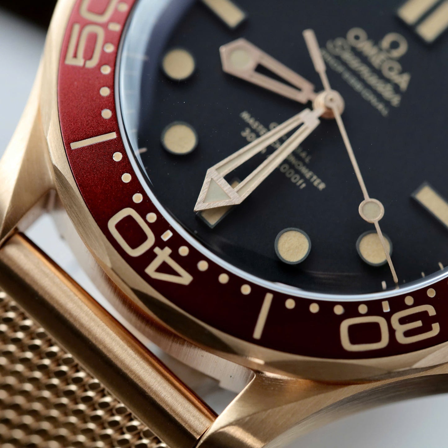 Omega Seamaster Diver Watch 300M Bronze Gold Rep 11 Pink Gold Plated Workshop VS 42mm