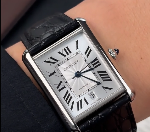 Cartier Tank Solo WSTA0040 Men's Stainless Steel Watch