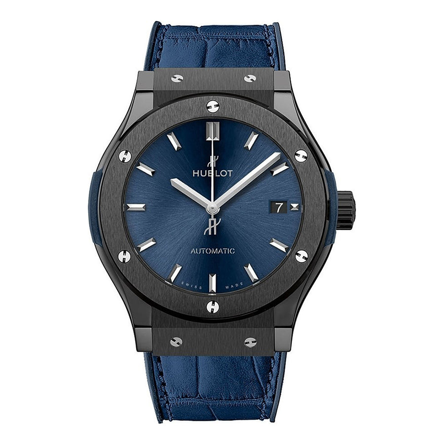 Hublot Classic Fusion Ceramic Blue 542.CM.7170.LR Men's Watch
