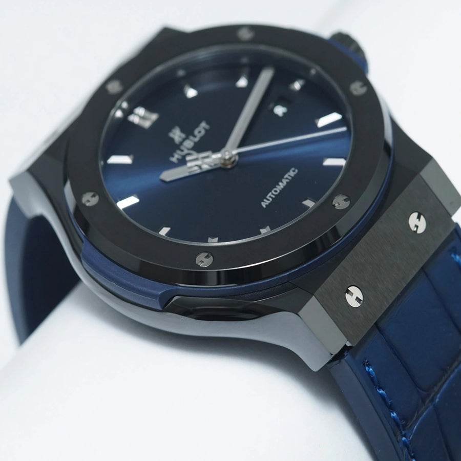 Hublot Classic Fusion Ceramic Blue 542.CM.7170.LR Men's Watch