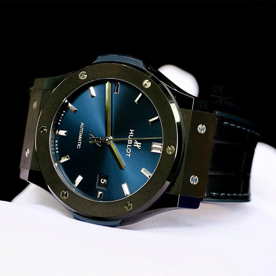Hublot Classic Fusion Ceramic Blue 542.CM.7170.LR Men's Watch