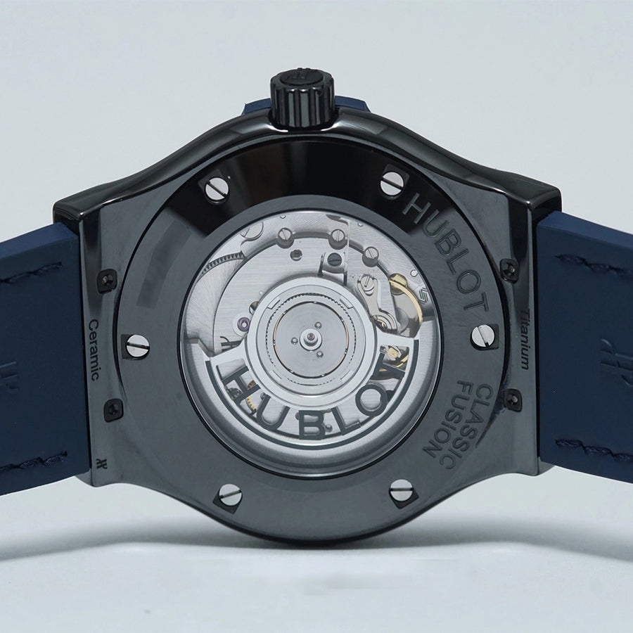 Hublot Classic Fusion Ceramic Blue 542.CM.7170.LR Men's Watch