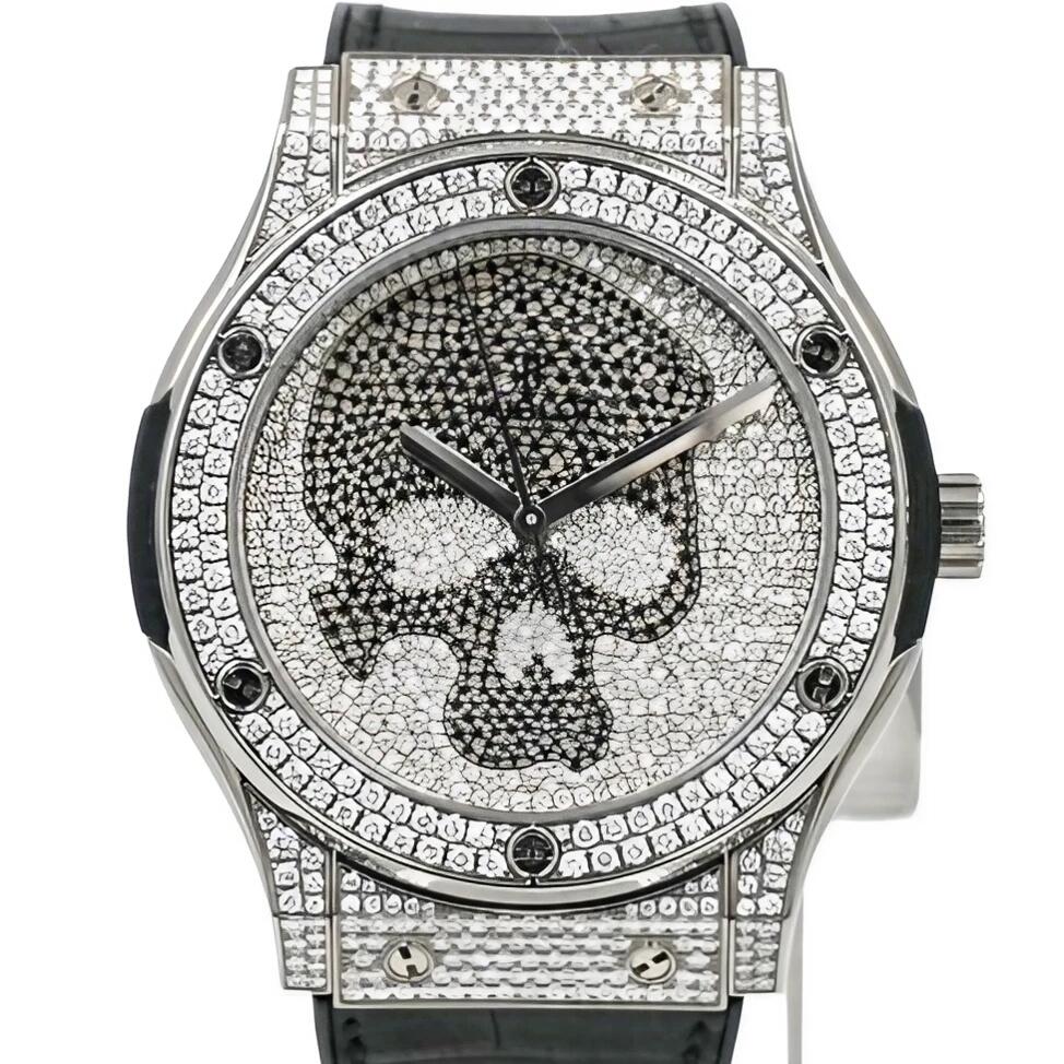 Hublot Classic Fusion Titanium Skull Watch