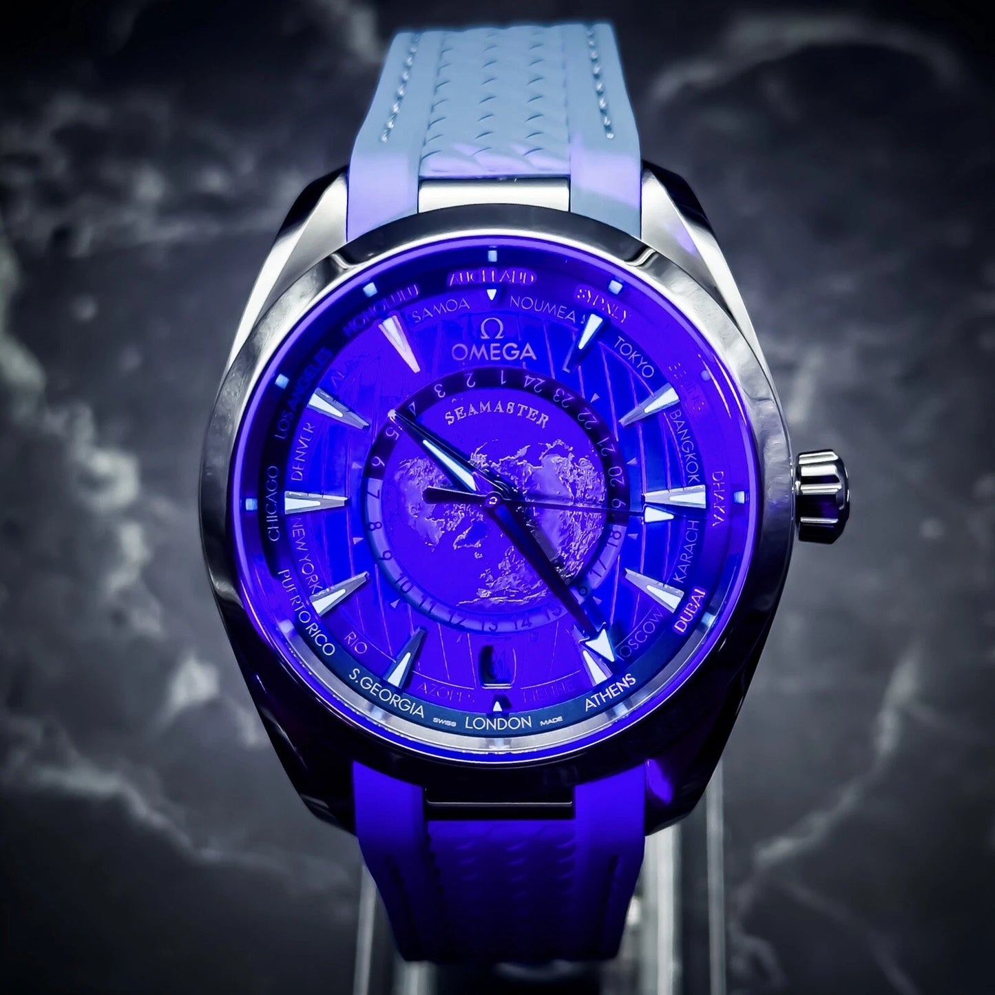 Omega Sea Master Aqua Terra WorldTimer Summer Blue FullSet Ref#220.12.43.22.03.0