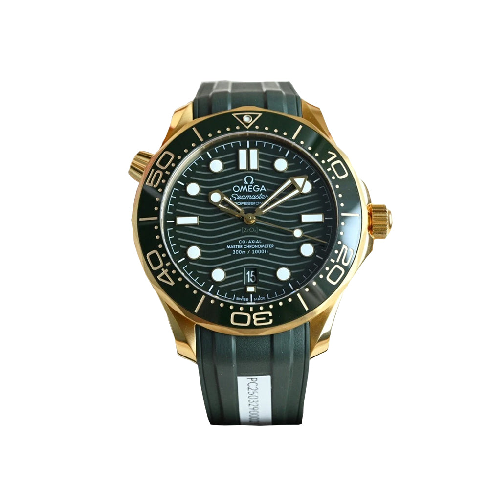 Omega The new Omega Seamaster Gold and green gold-plated 42mm mechanical watch