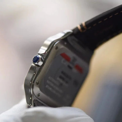 Cartier Santos high-quality leather strap watch