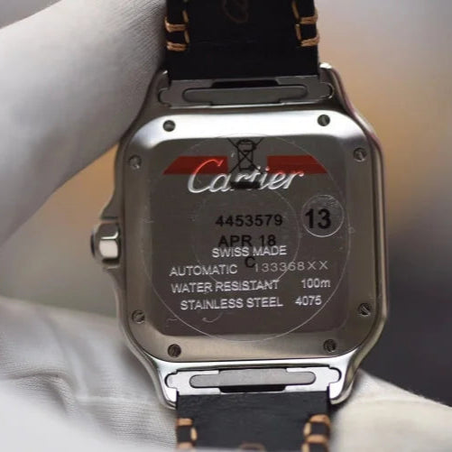 Cartier Santos high-quality leather strap watch