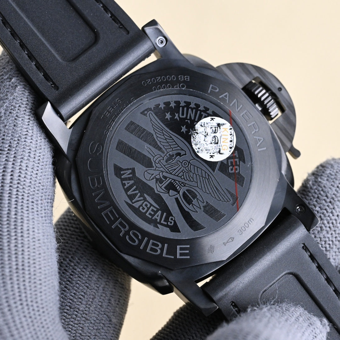 Panerai Submersible Navy SEALs Stainless Steel Automatic Wrist Watch