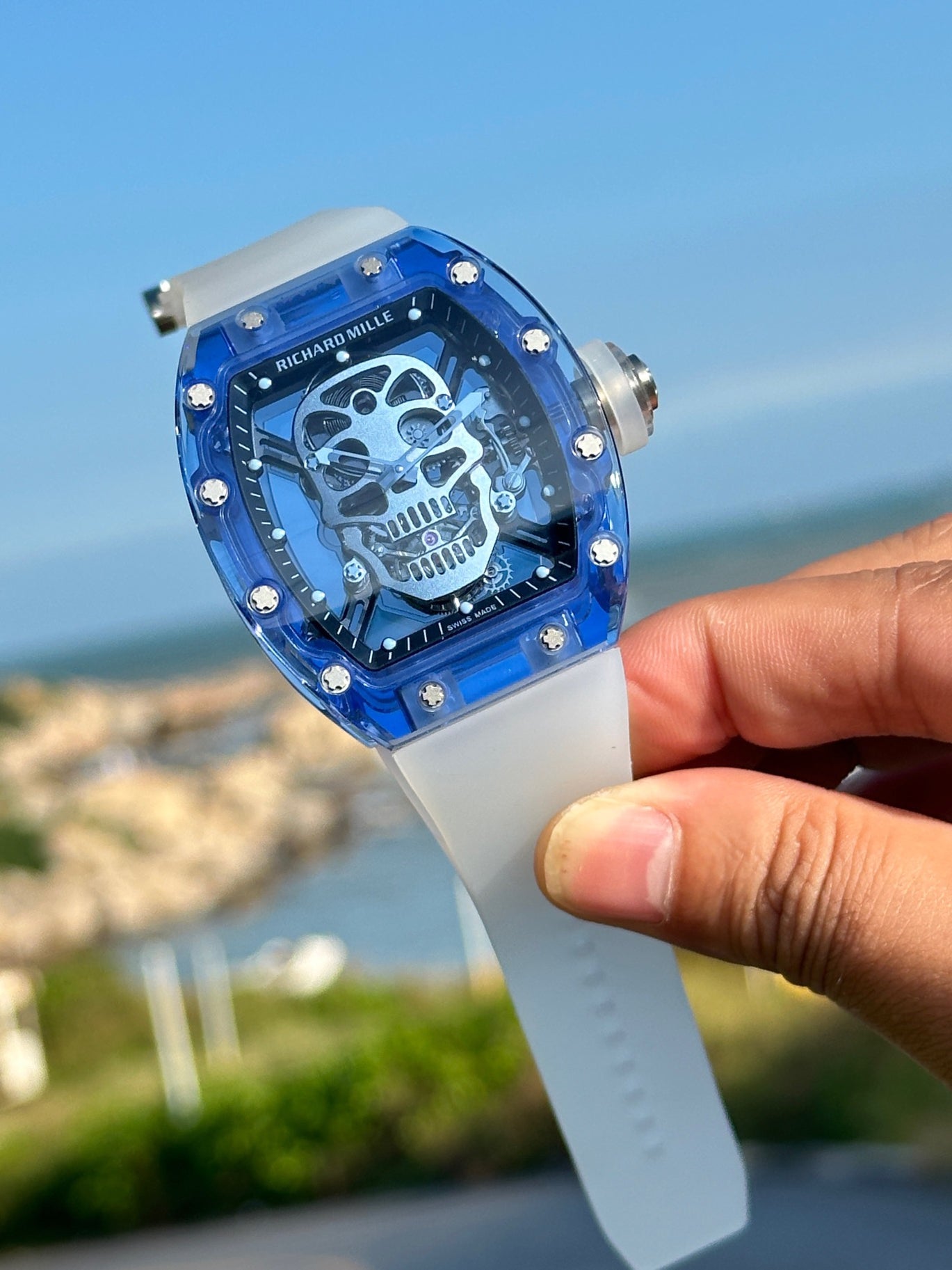 Richard Mille RM 052 Tourbillon Skull Wrist Watch