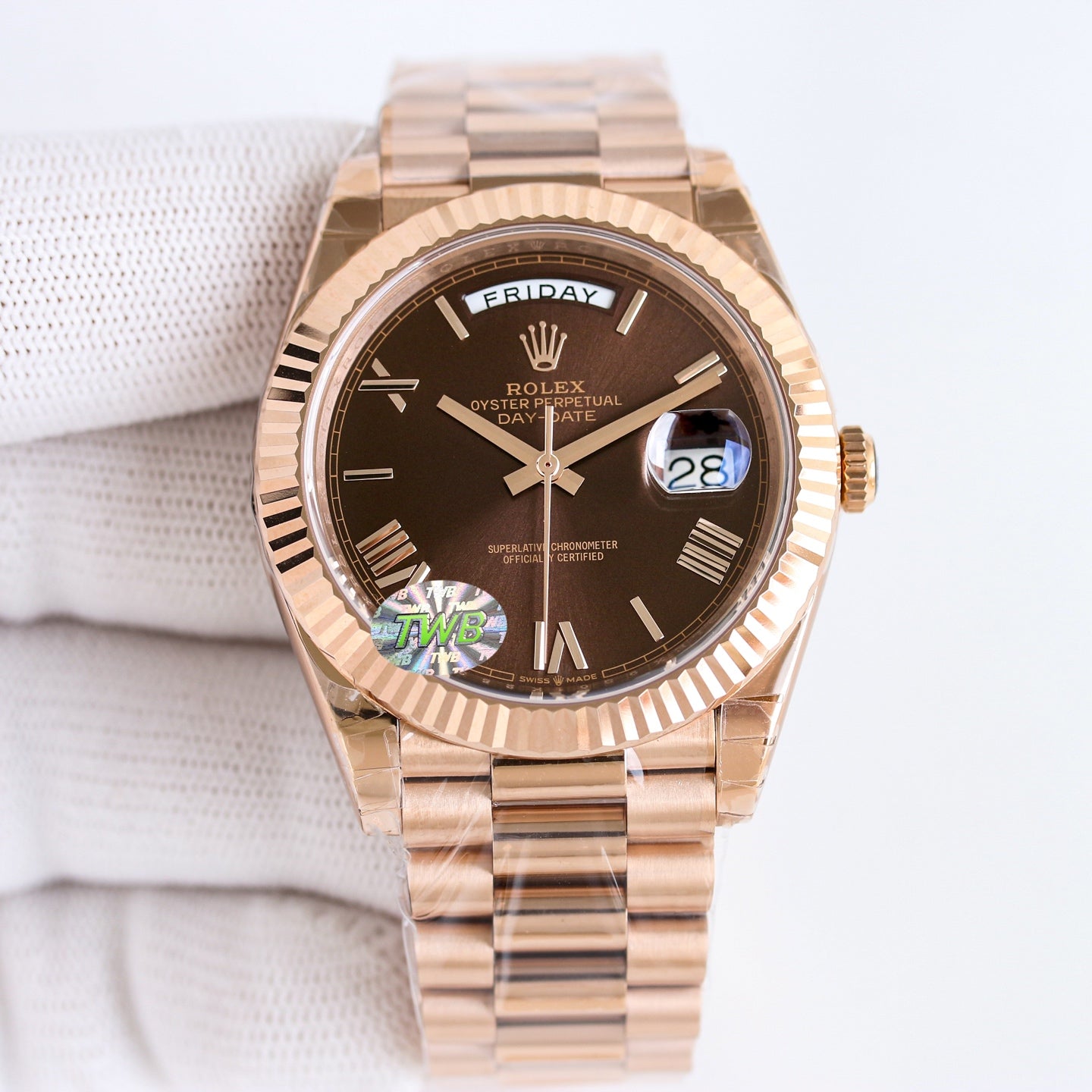 Rolex Perpetual Day-Date Wrist Watch