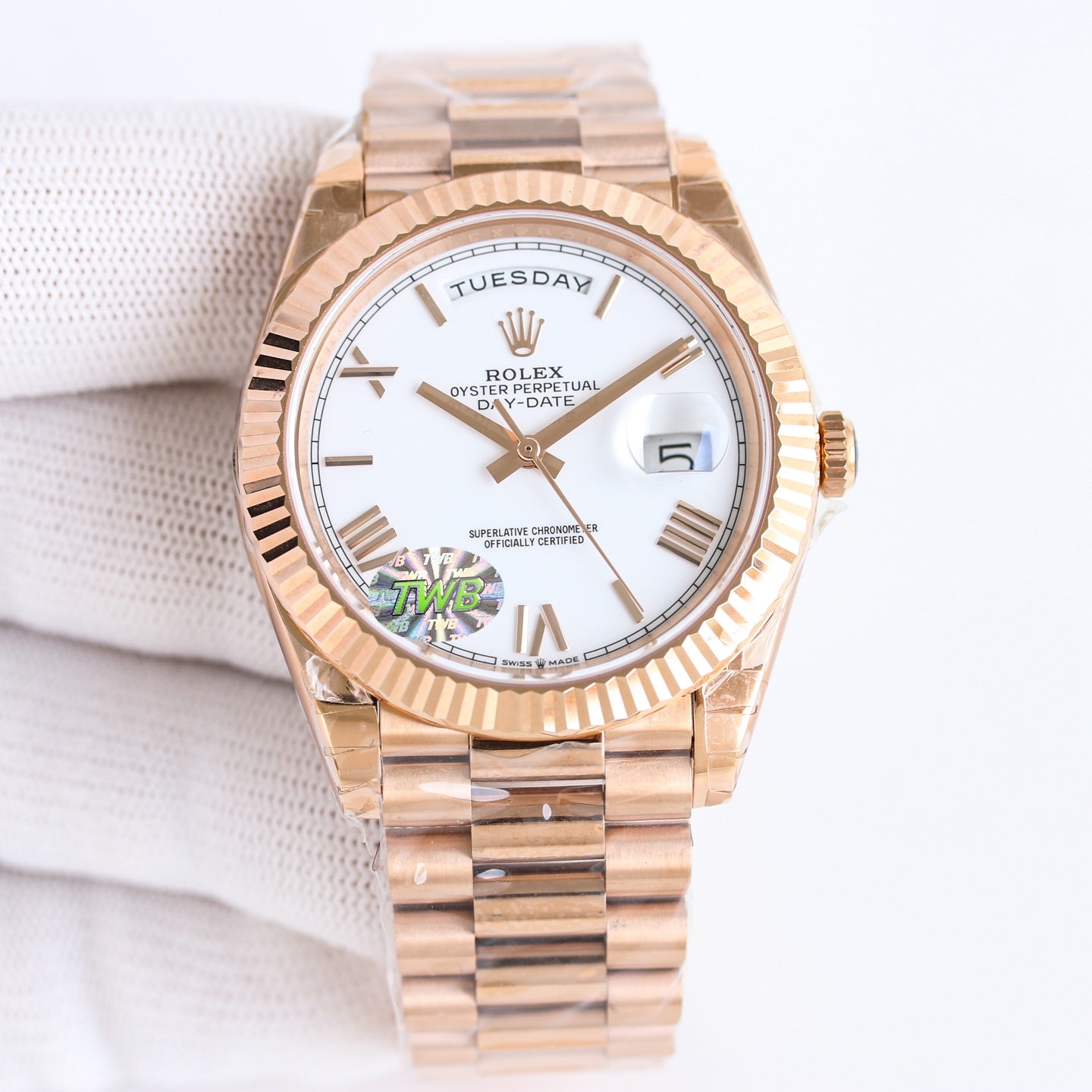 Rolex Perpetual Day-Date Wrist Watch