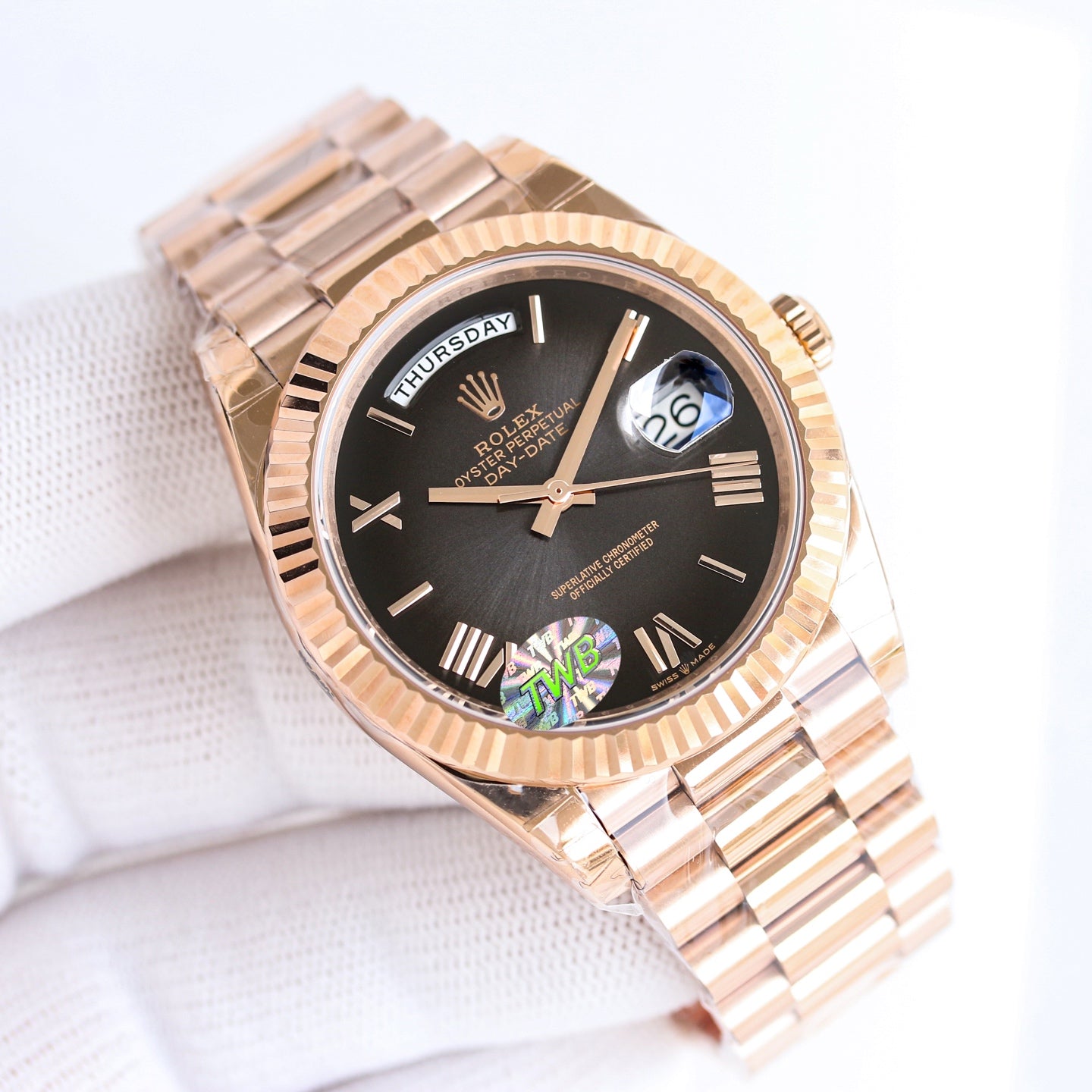Rolex Perpetual Day-Date Wrist Watch