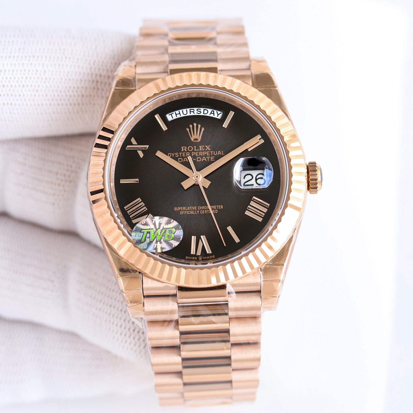 Rolex Perpetual Day-Date Wrist Watch