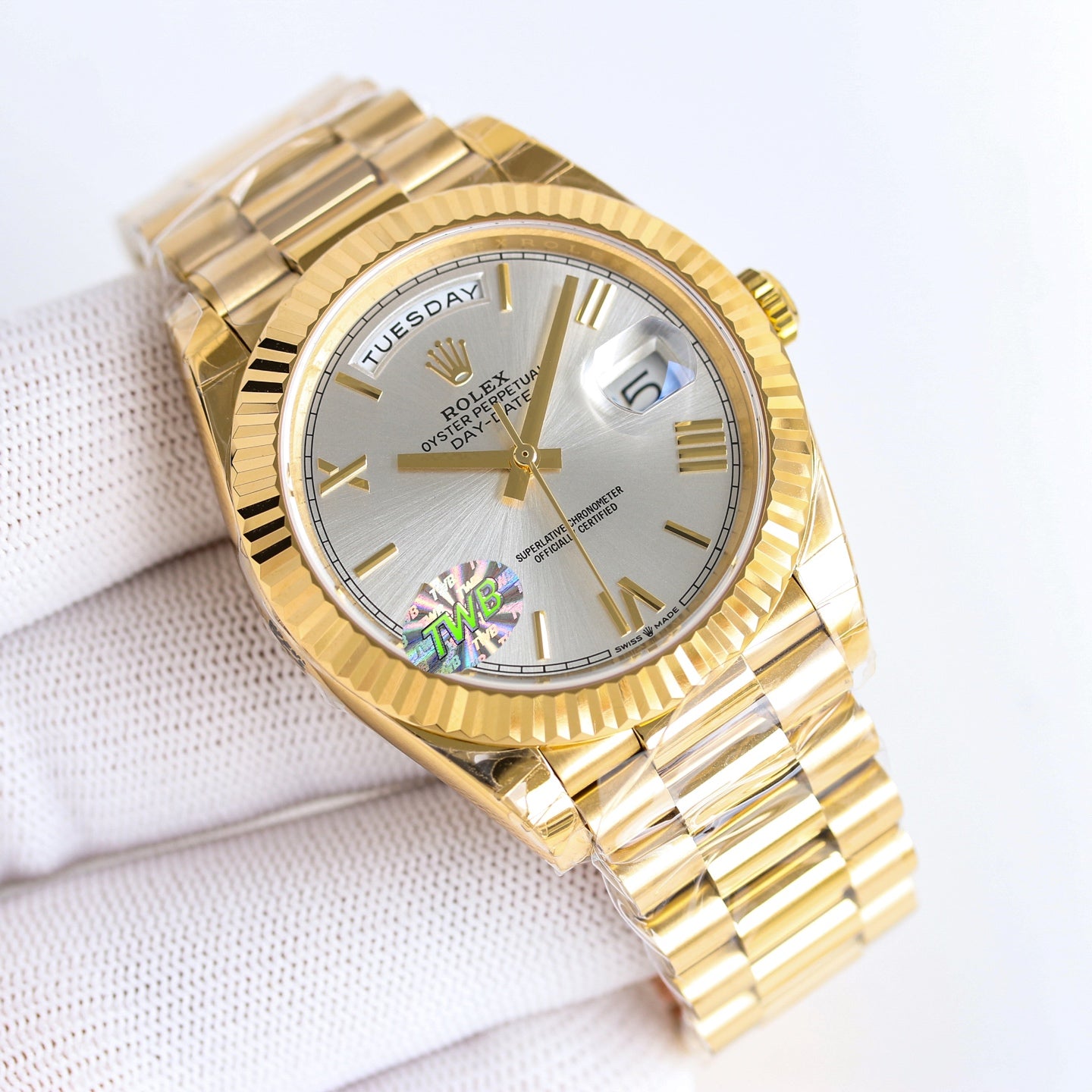 Rolex Perpetual Day-Date Wrist Watch