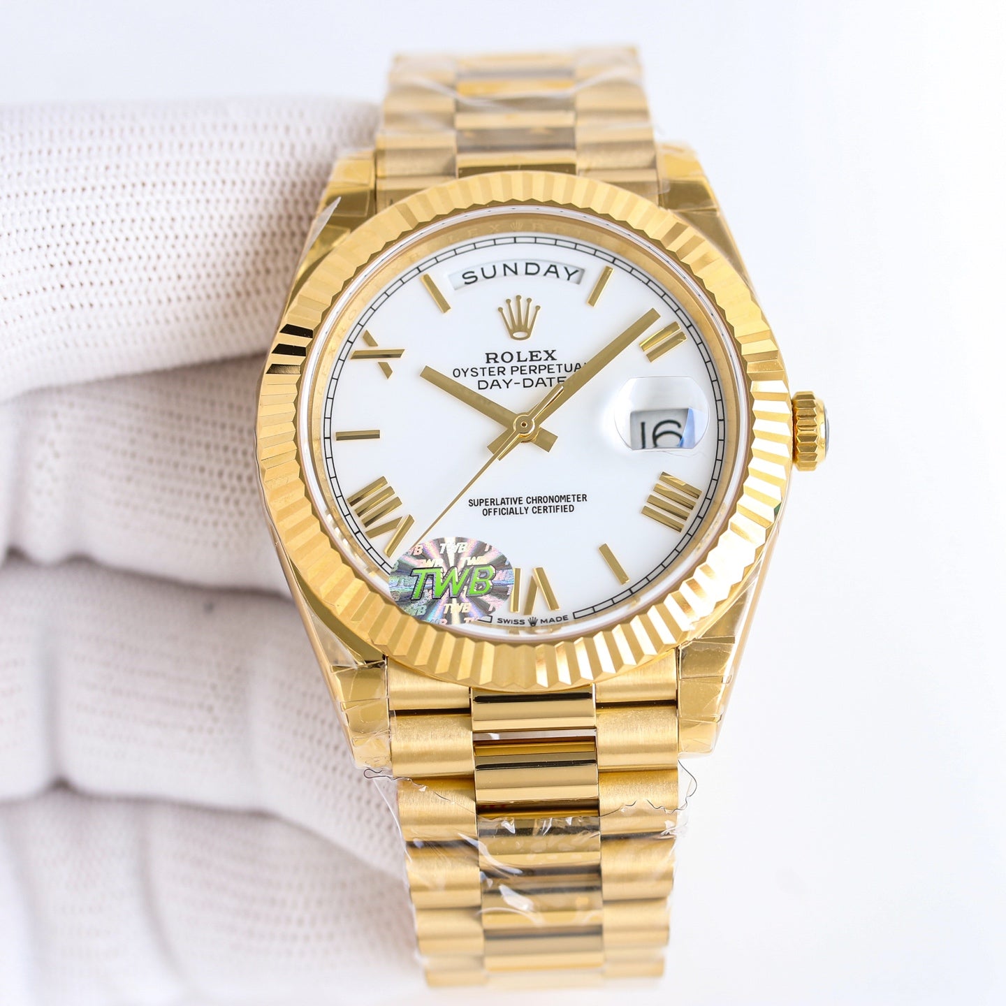 Rolex Perpetual Day-Date Wrist Watch