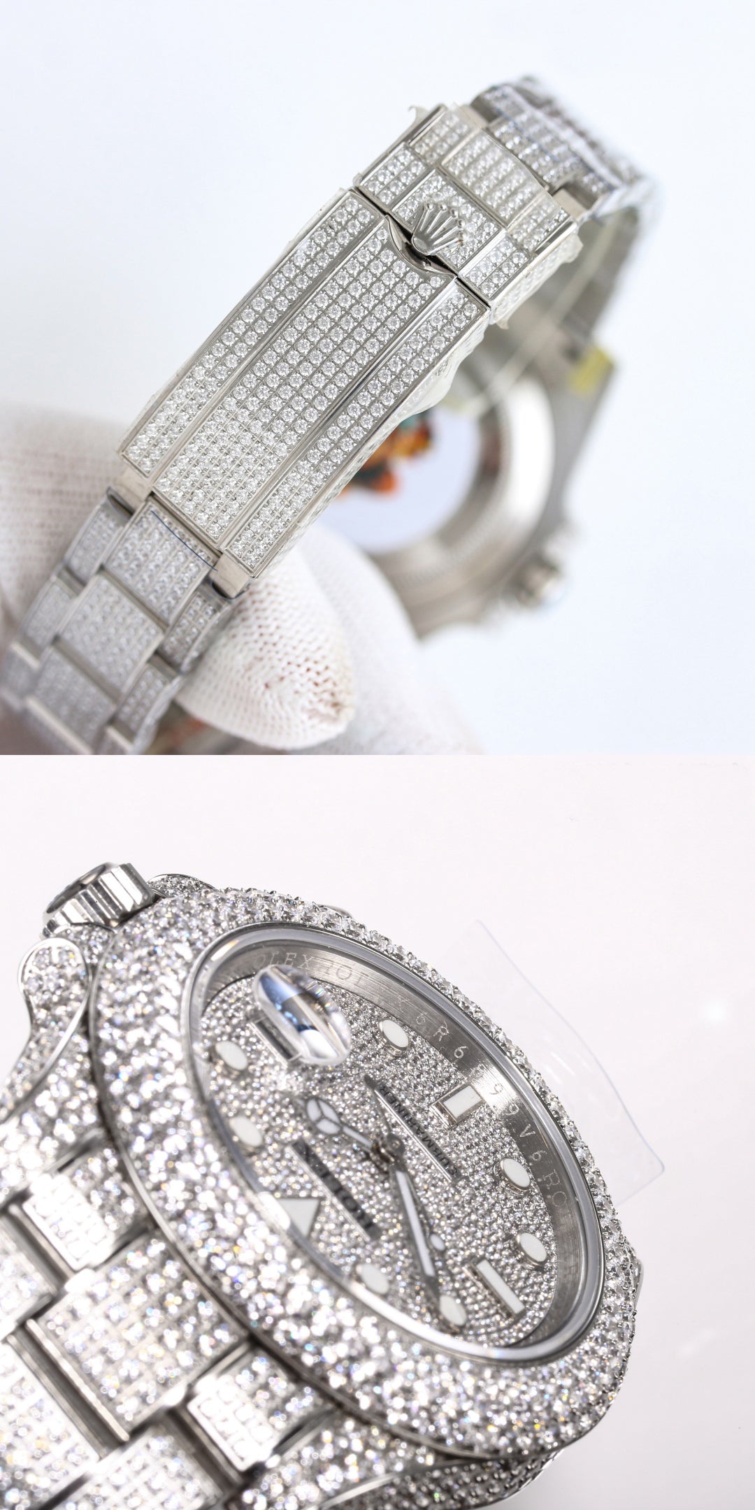 Rolex Customized Submariner Date Diamond Set Wrist Watch