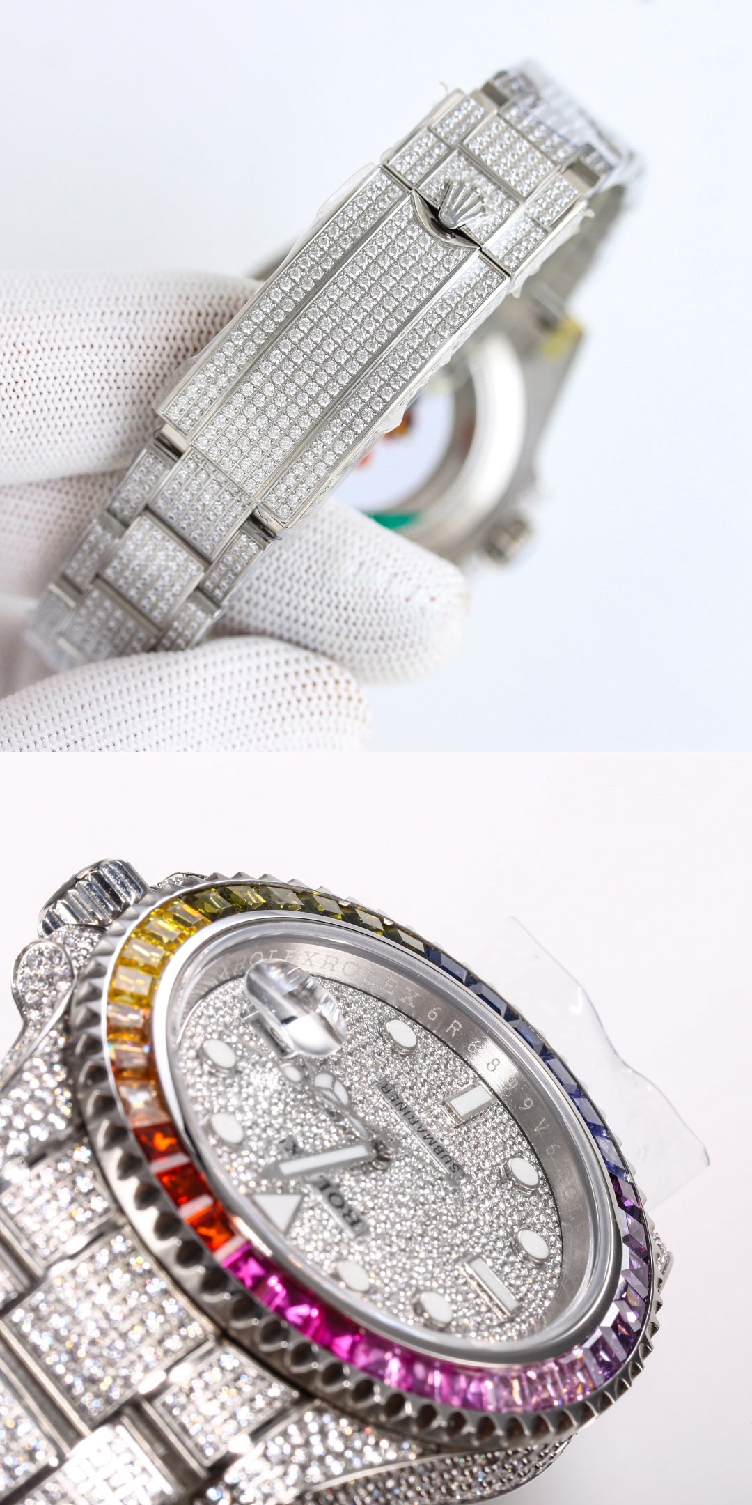 Rolex Customized Submariner Date Diamond Set Wrist Watch