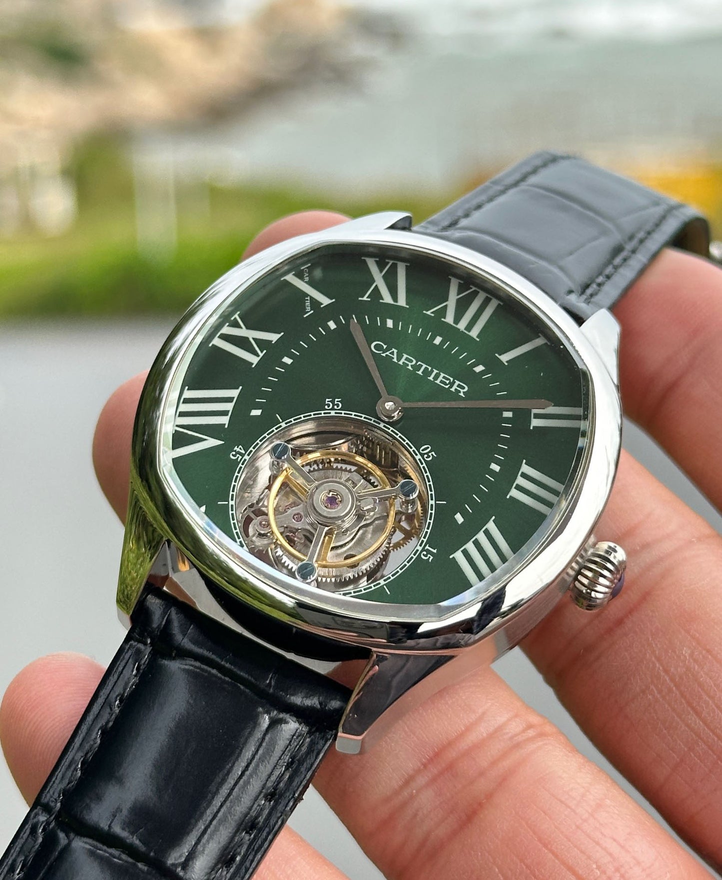 Cartier Rotonde de Cartier series floating tourbillon watch