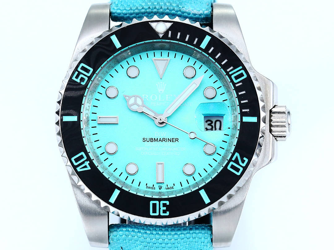 DIW Custom Rolex Submariner Parakeet Wrist Watch