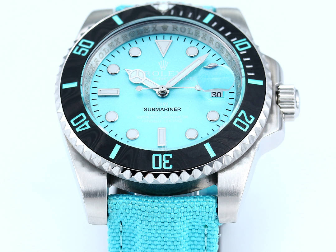 DIW Custom Rolex Submariner Parakeet Wrist Watch