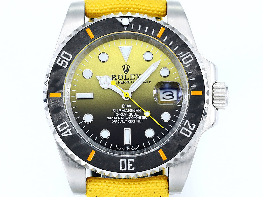 DIW Custom Rolex Submariner Parakeet Wrist Watch