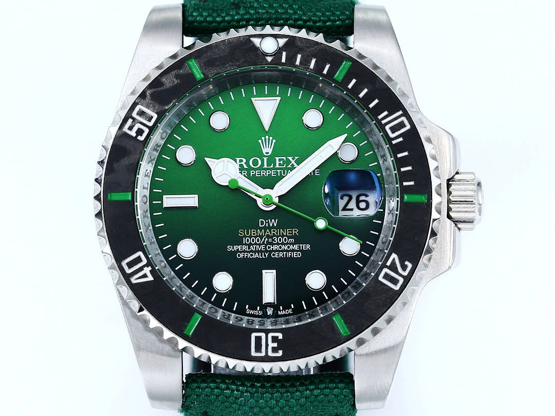 DIW Custom Rolex Submariner Parakeet Wrist Watch