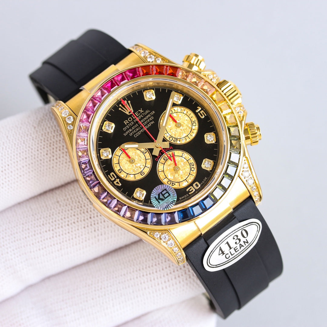 Rolex Oyster Perpetual Cosmograph Daytona Frosted Gold Eye Edition Wrist Watch