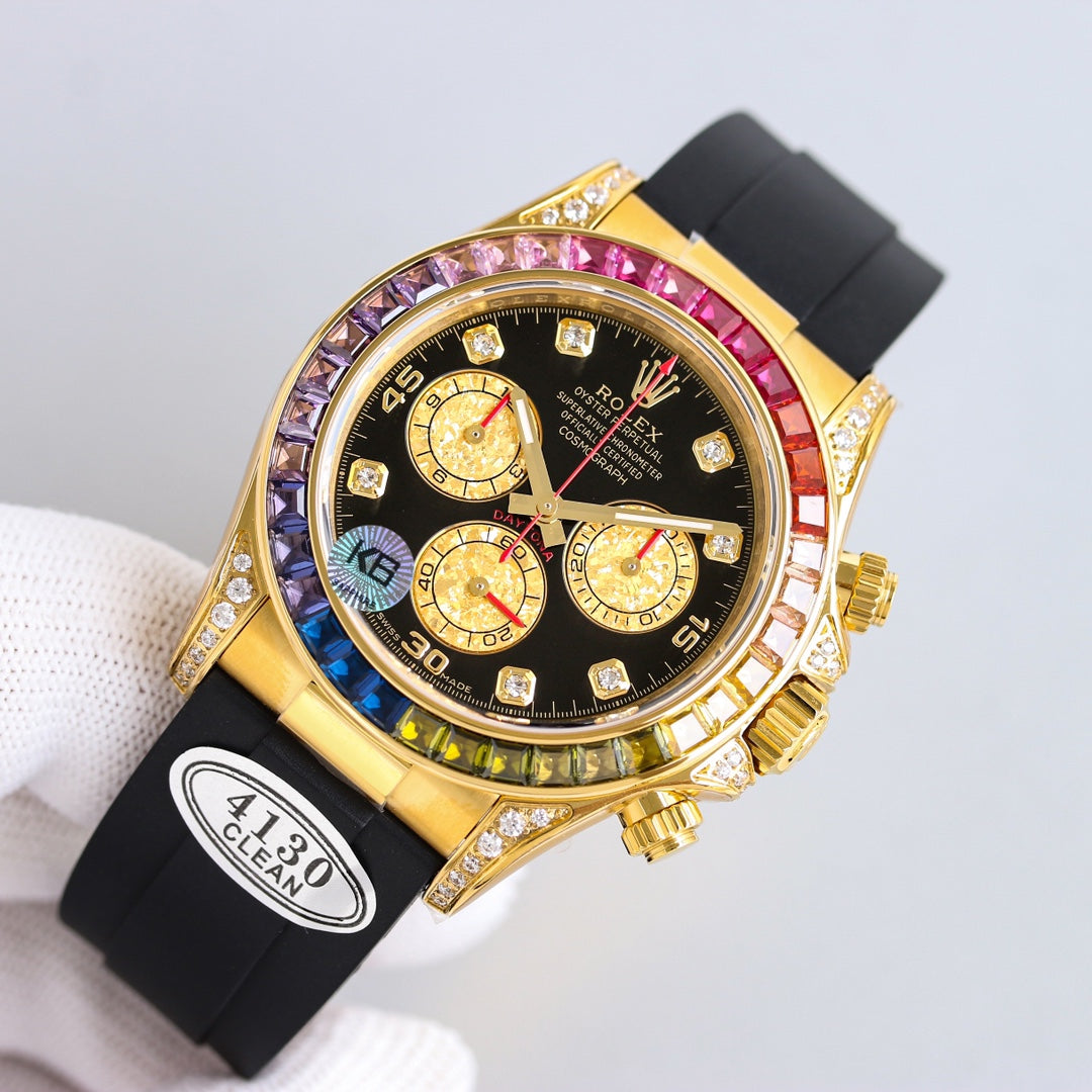 Rolex Oyster Perpetual Cosmograph Daytona Frosted Gold Eye Edition Wrist Watch