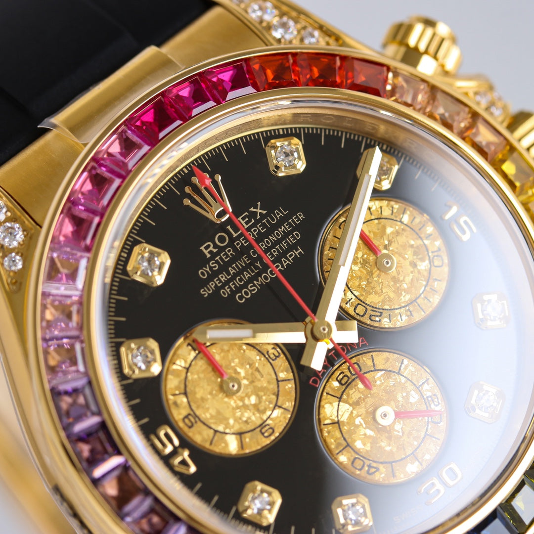Rolex Oyster Perpetual Cosmograph Daytona Frosted Gold Eye Edition Wrist Watch
