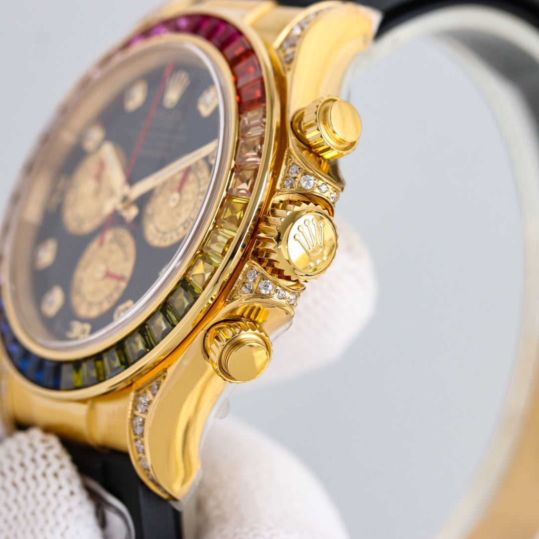 Rolex Oyster Perpetual Cosmograph Daytona Frosted Gold Eye Edition Wrist Watch