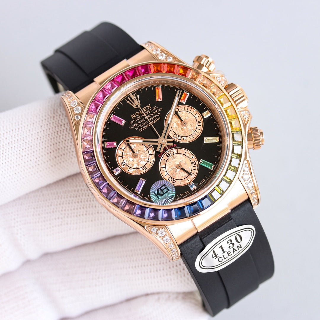 Rolex Oyster Perpetual Cosmograph Daytona Frosted Gold Eye Edition Wrist Watch