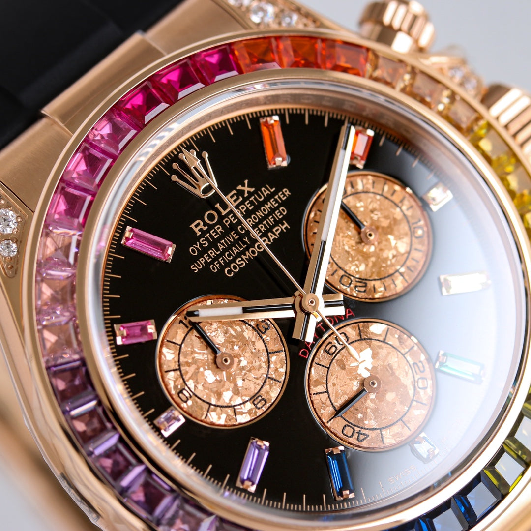 Rolex Oyster Perpetual Cosmograph Daytona Frosted Gold Eye Edition Wrist Watch