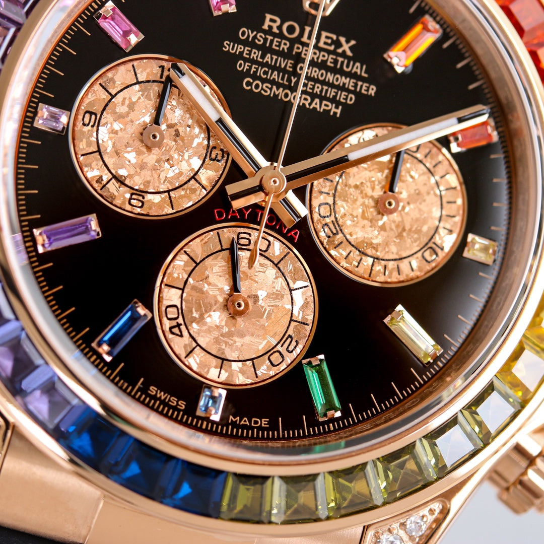 Rolex Oyster Perpetual Cosmograph Daytona Frosted Gold Eye Edition Wrist Watch
