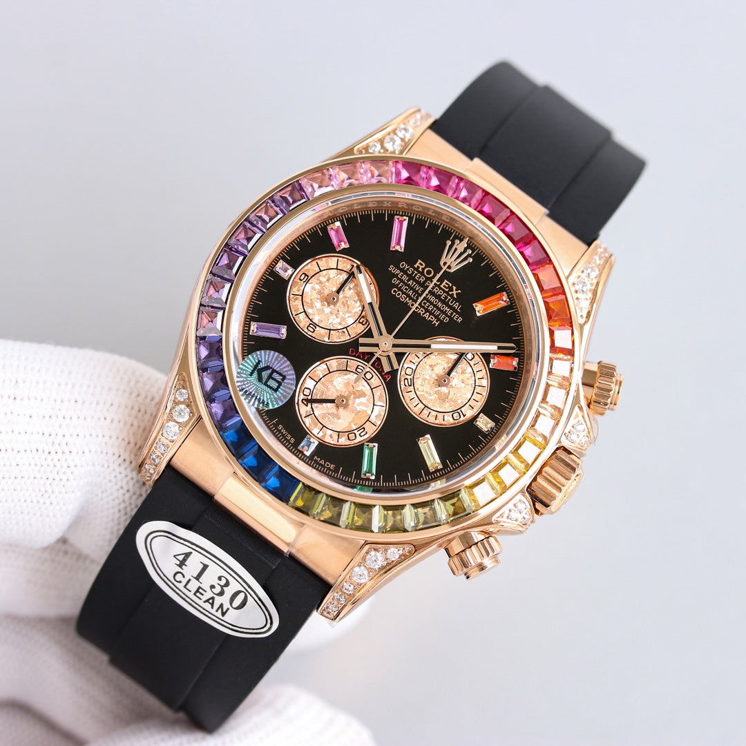 Rolex Oyster Perpetual Cosmograph Daytona Frosted Gold Eye Edition Wrist Watch