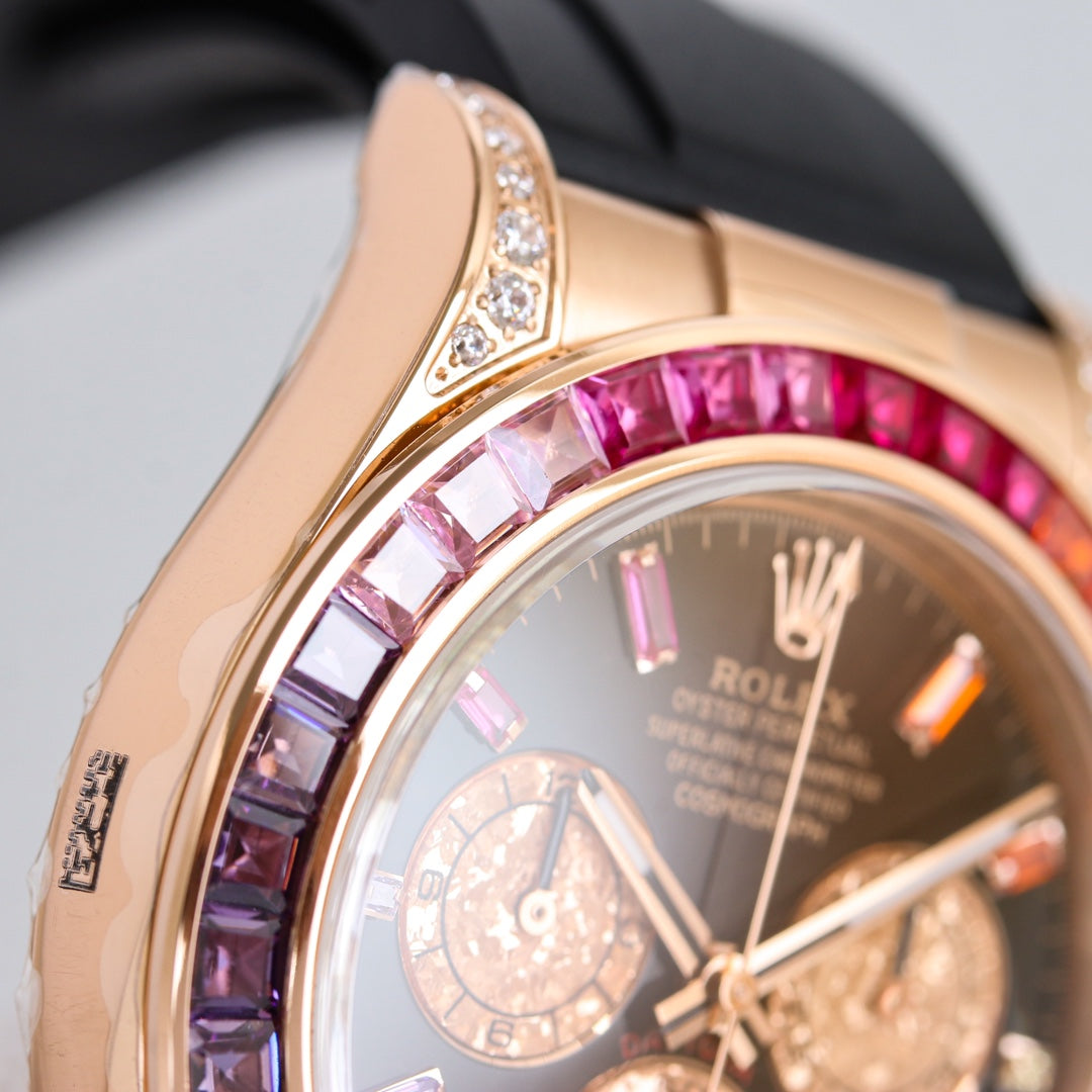 Rolex Oyster Perpetual Cosmograph Daytona Frosted Gold Eye Edition Wrist Watch
