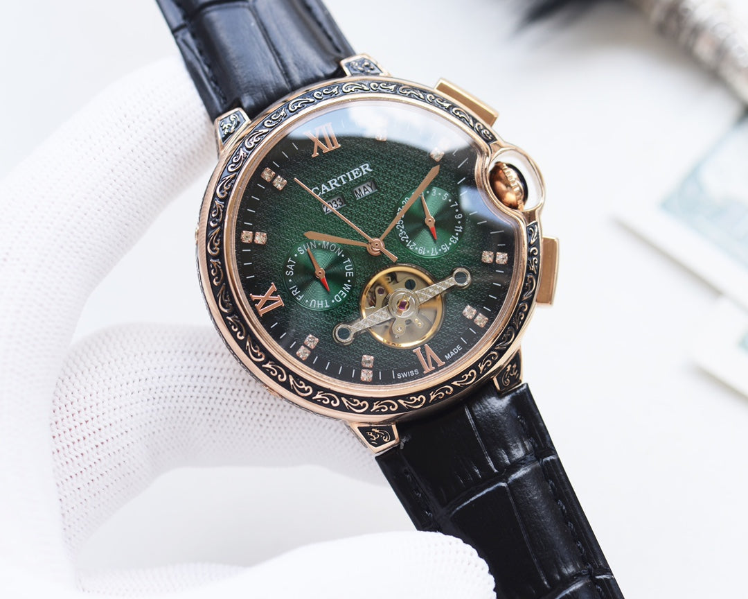 Cartier Blue Balloon Calendar Watch