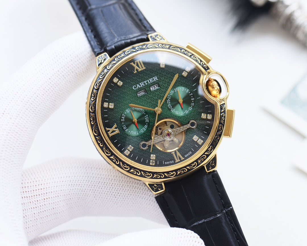 Cartier Blue Balloon Calendar Watch