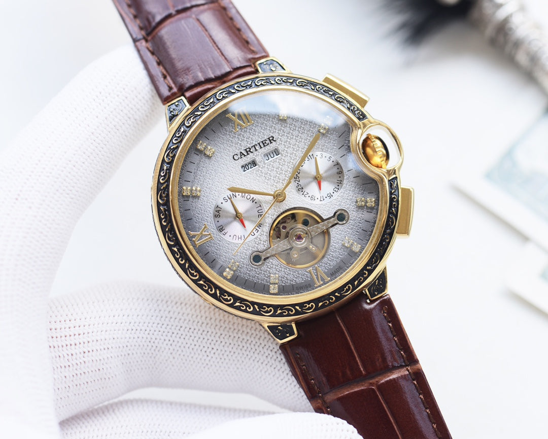Cartier Blue Balloon Calendar Watch