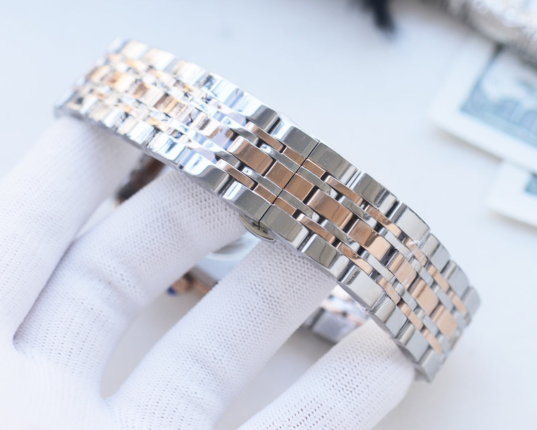 Cartier Square Metal Strap Men's Watch