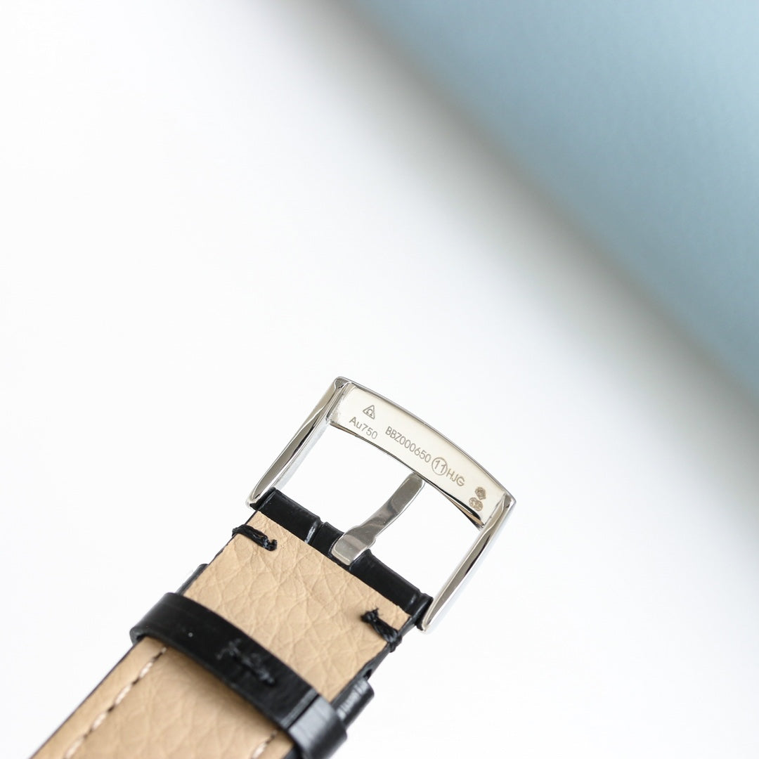 Omega Retro Leather Strap Watch