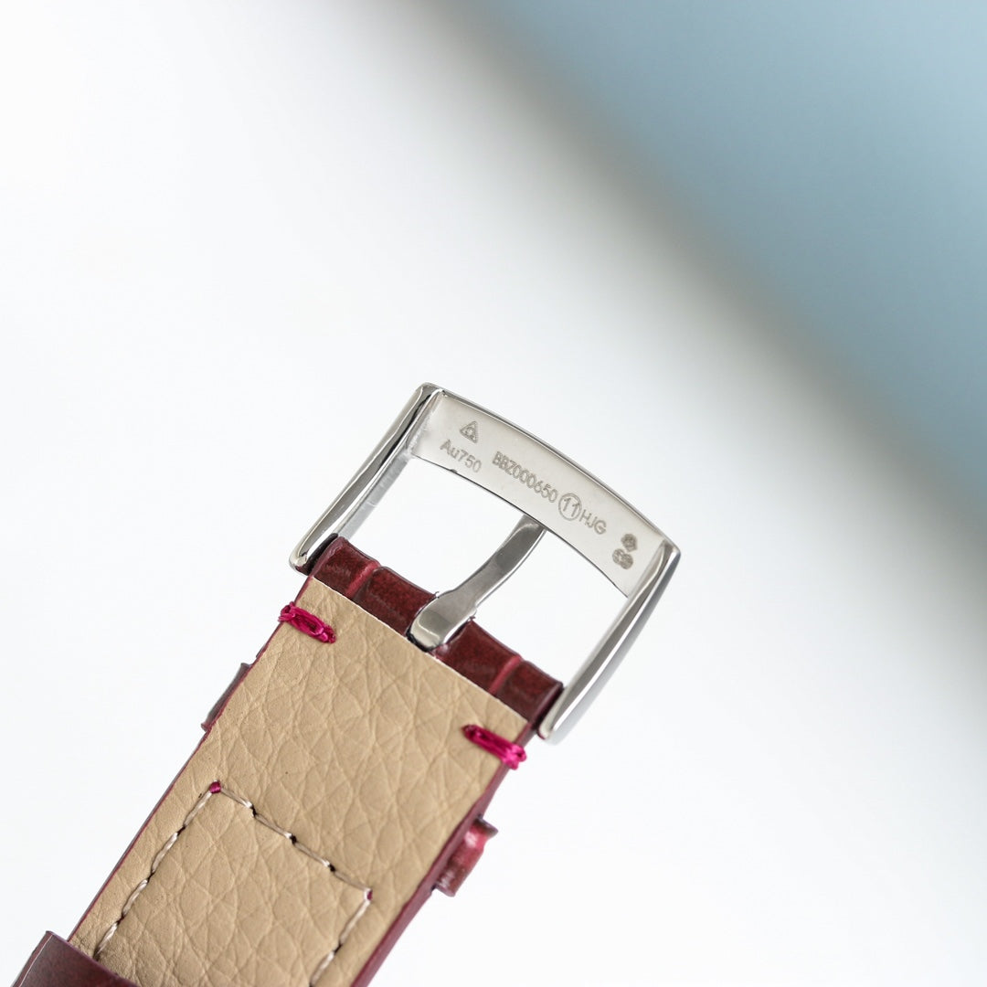 Omega Retro Leather Strap Watch