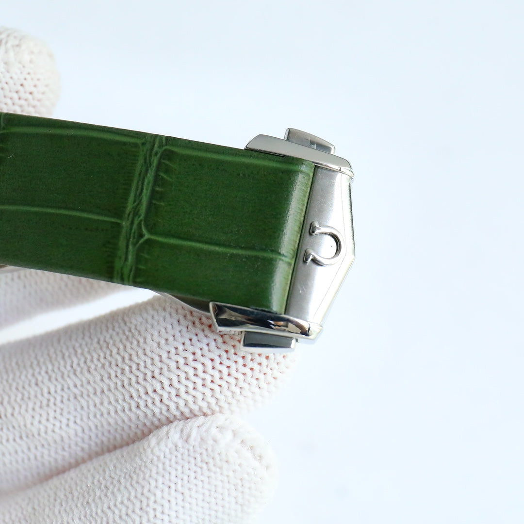 Omega Constellation Series Leather Strap Watch